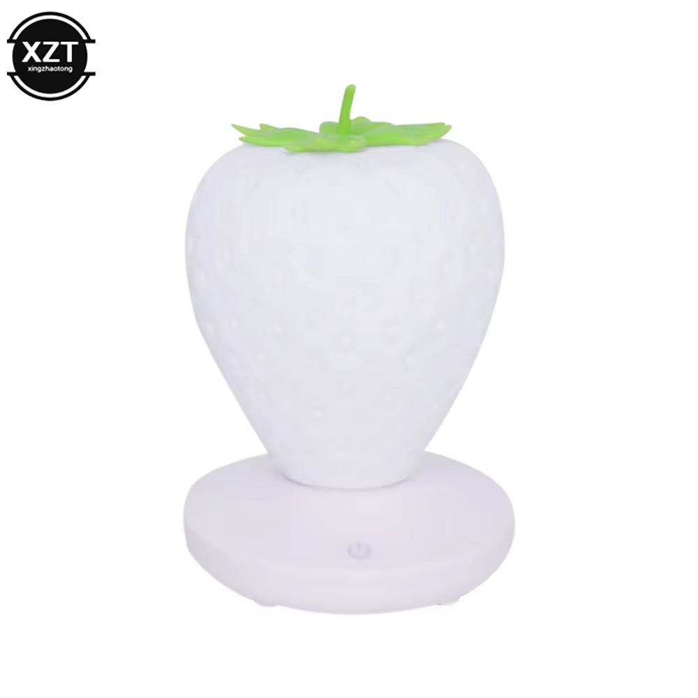 UniSell™ USB Strawberry Night Light – Touch Control, Energy-Saving