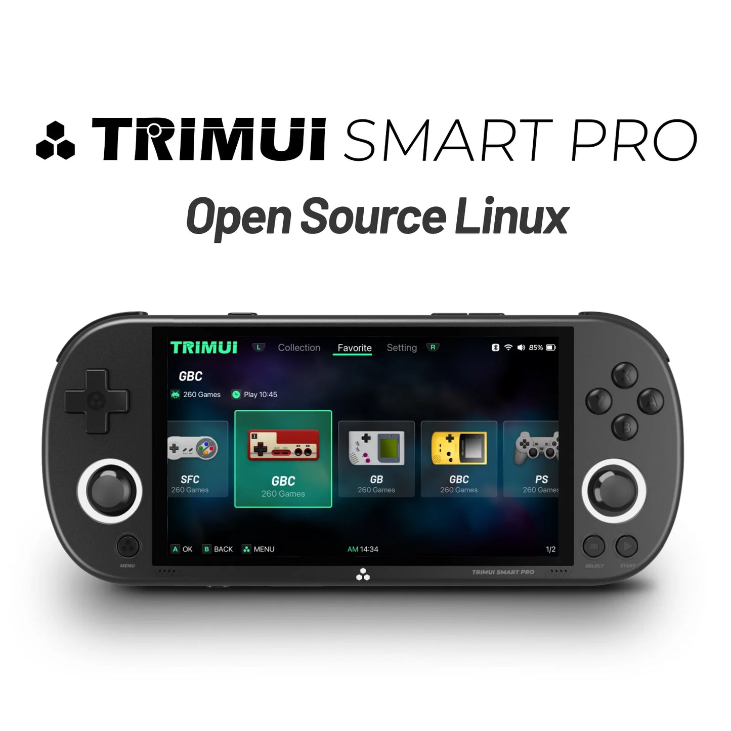 SmartPro Handheld Console – 4.96'' IPS, RGB, Linux