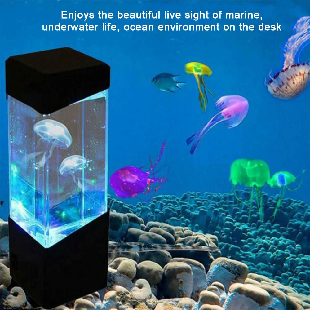 UniSell™ LED Jellyfish Lamp – Color-Changing Mood Light Aquarium