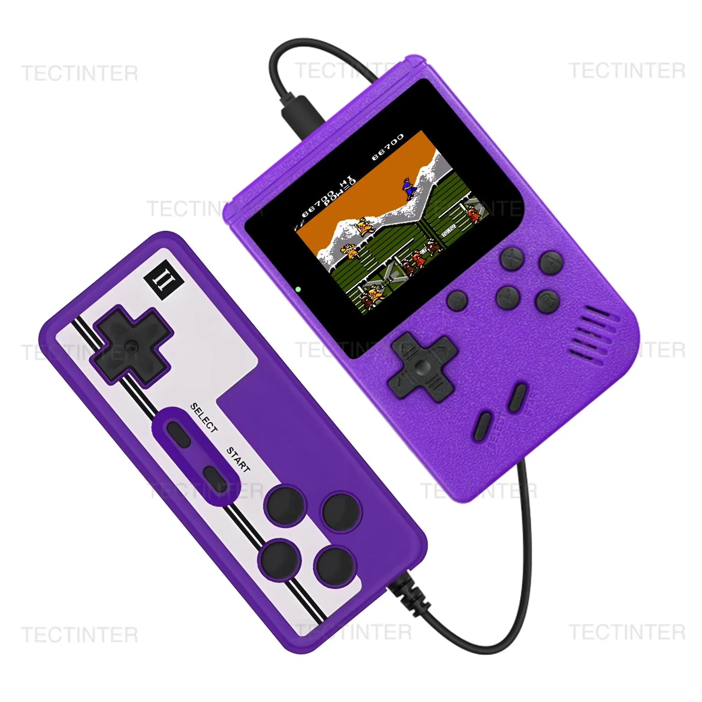 UniSell™ Retro Mini 8-Bit Handheld Game Console – 500 Games